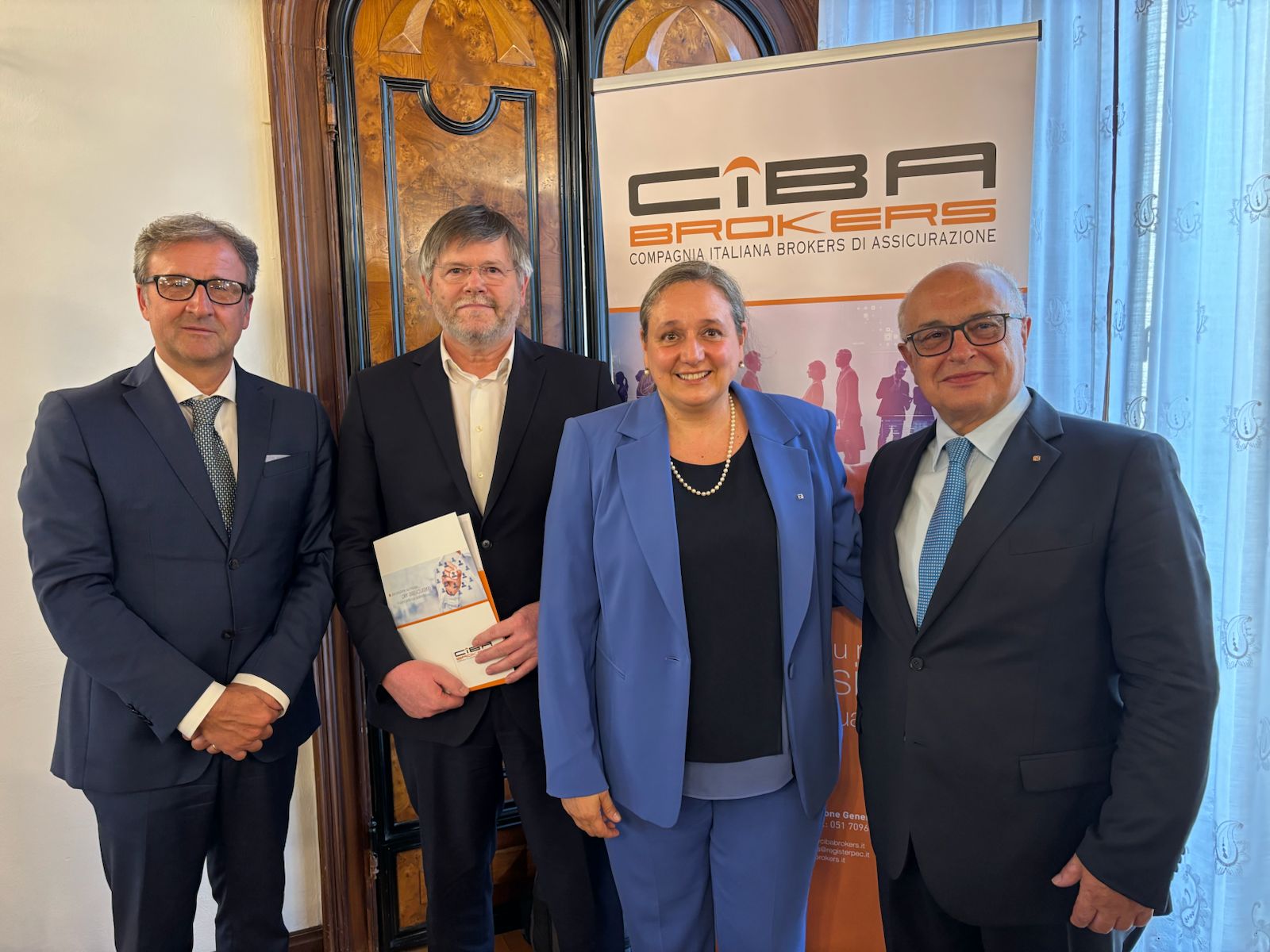 Ciba Brokers - da sx Ricci Lucchi, Baldo, Galante e Ravaglia Padova